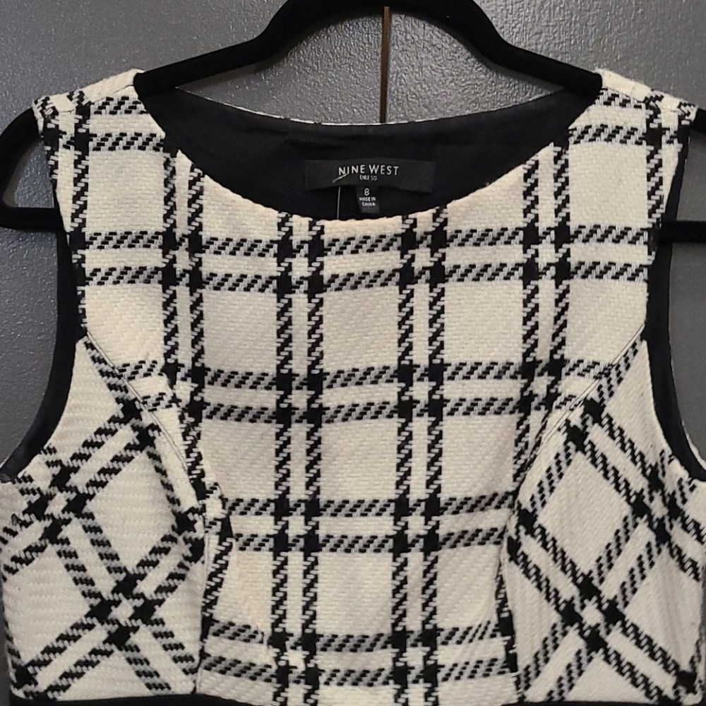 Nine West- houndstooth dress
